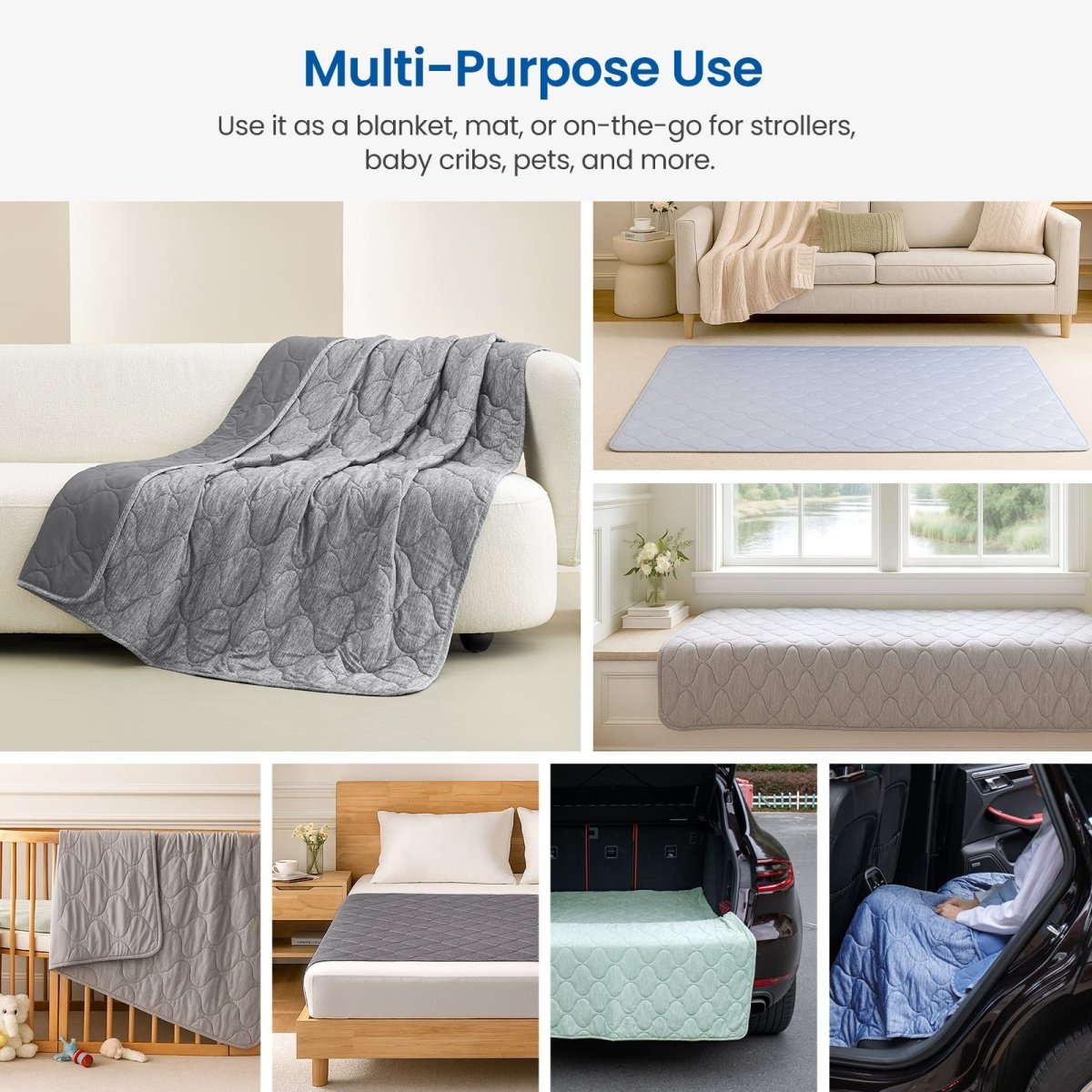 Cozy Bliss advanced pro cooling dual-sided blanket for multi-purpose use.