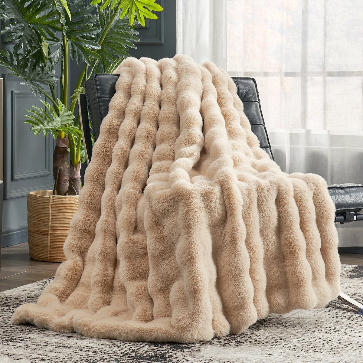 Throws & BlanketsCozy BlissBeige