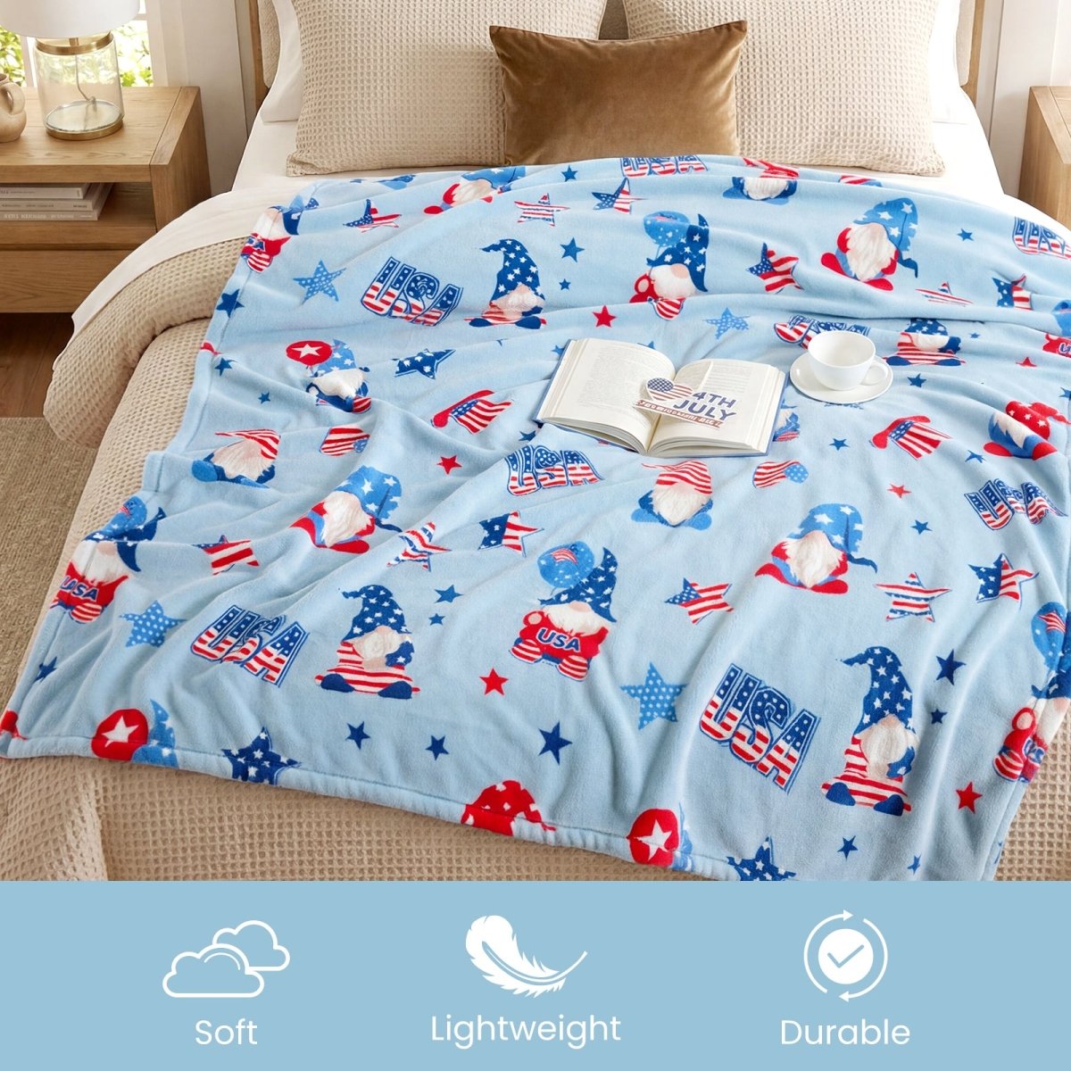 Cozy Bliss Milky Plush Throw Blanket side view #color_Misty Blue