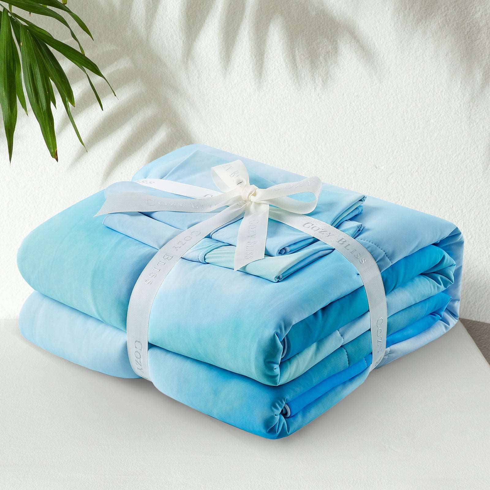 Watercolour Blue Cooling Comforter