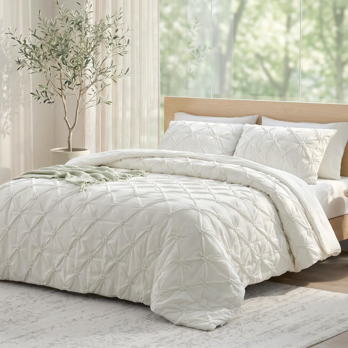 Pintuck Cooling Comforter for Hot Sleepers | Cozy Bliss