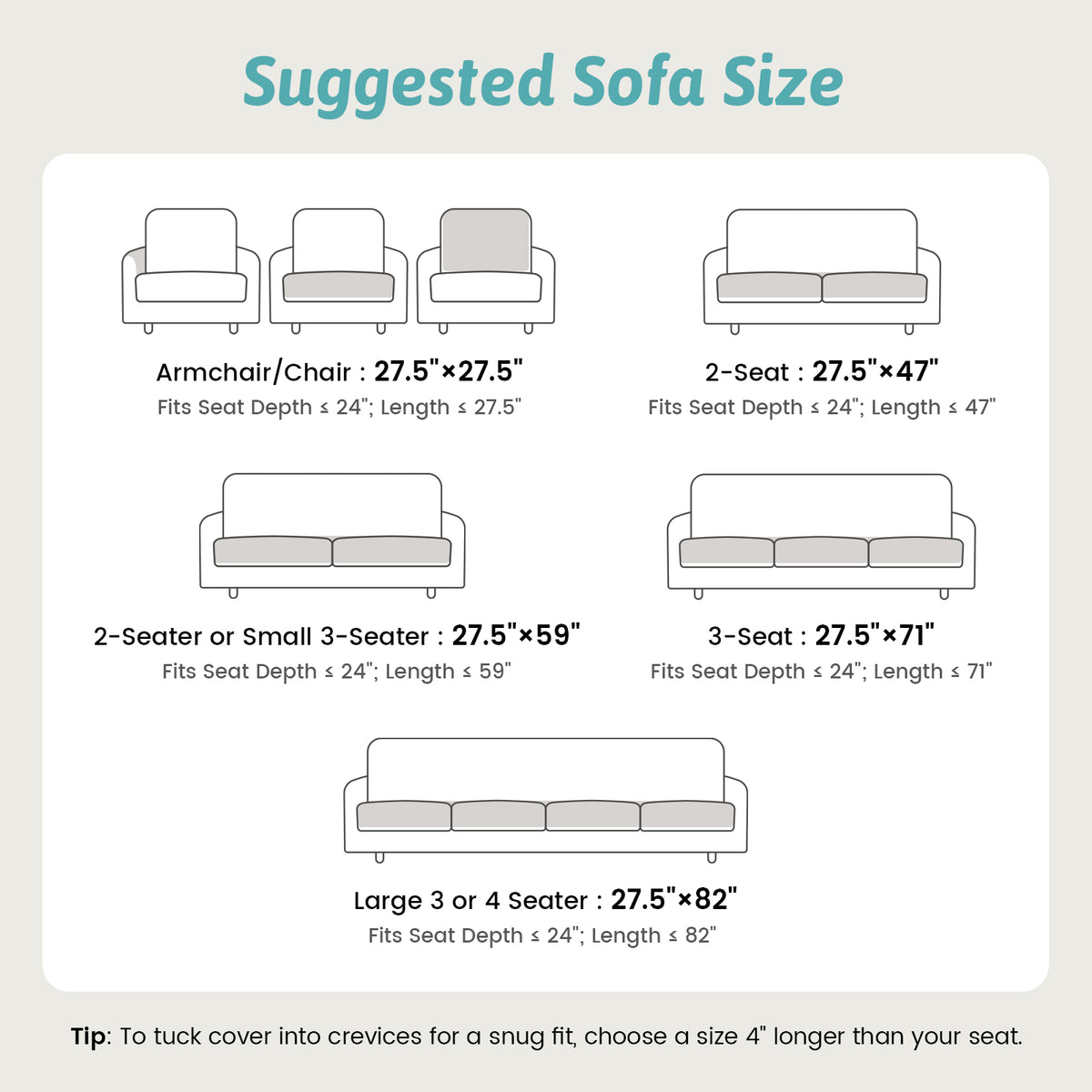 Leakproof Striped Faux Fur Couch Cover